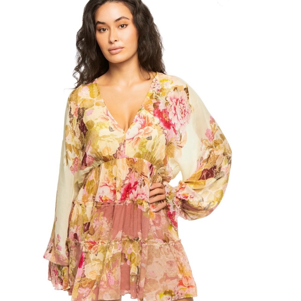 HEMANT & NANDITA Floral Dress - Size M